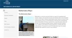 Desktop Screenshot of math.hanover.edu