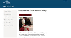 Desktop Screenshot of prelaw.hanover.edu