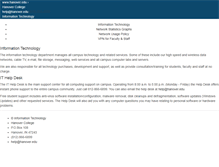 Tablet Screenshot of it.hanover.edu