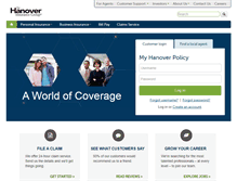 Tablet Screenshot of hanover.com