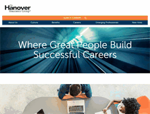 Tablet Screenshot of jobs.hanover.com