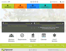 Tablet Screenshot of hanover.ca